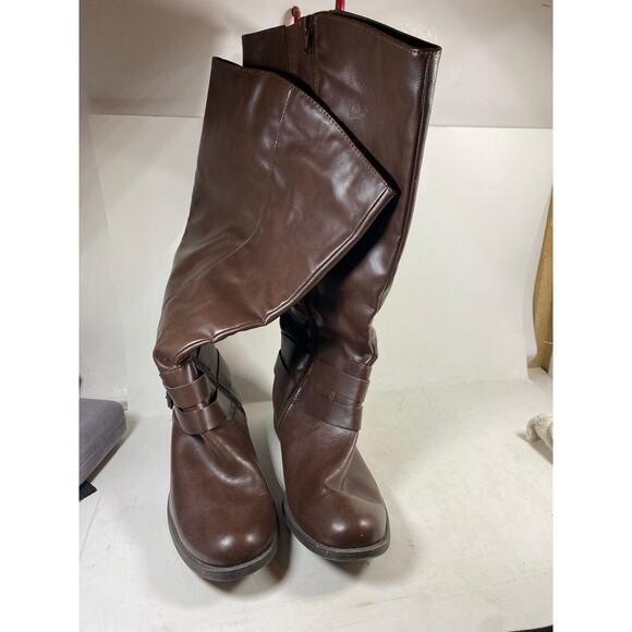 Style & Co Maliaa Buckled Riding Boots Black Women's 9.5 - Picture 1 of 6